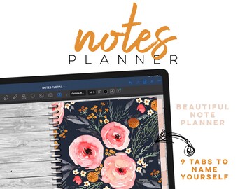 Notes Planner Digital Notebook  | Goodnotes Planner | GoodNotes | iPad Blank Lined planner