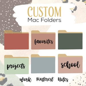 カスタム Mac フォルダー | フォルダーにラベルを付けます。