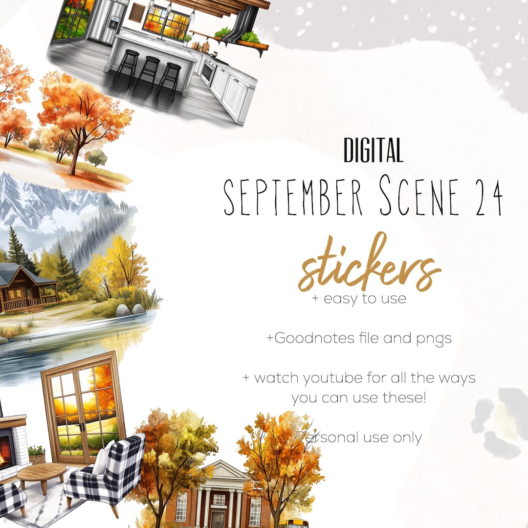 September 24 Scene Digital Sticker, Digital Planning, City Life, Scenic ...