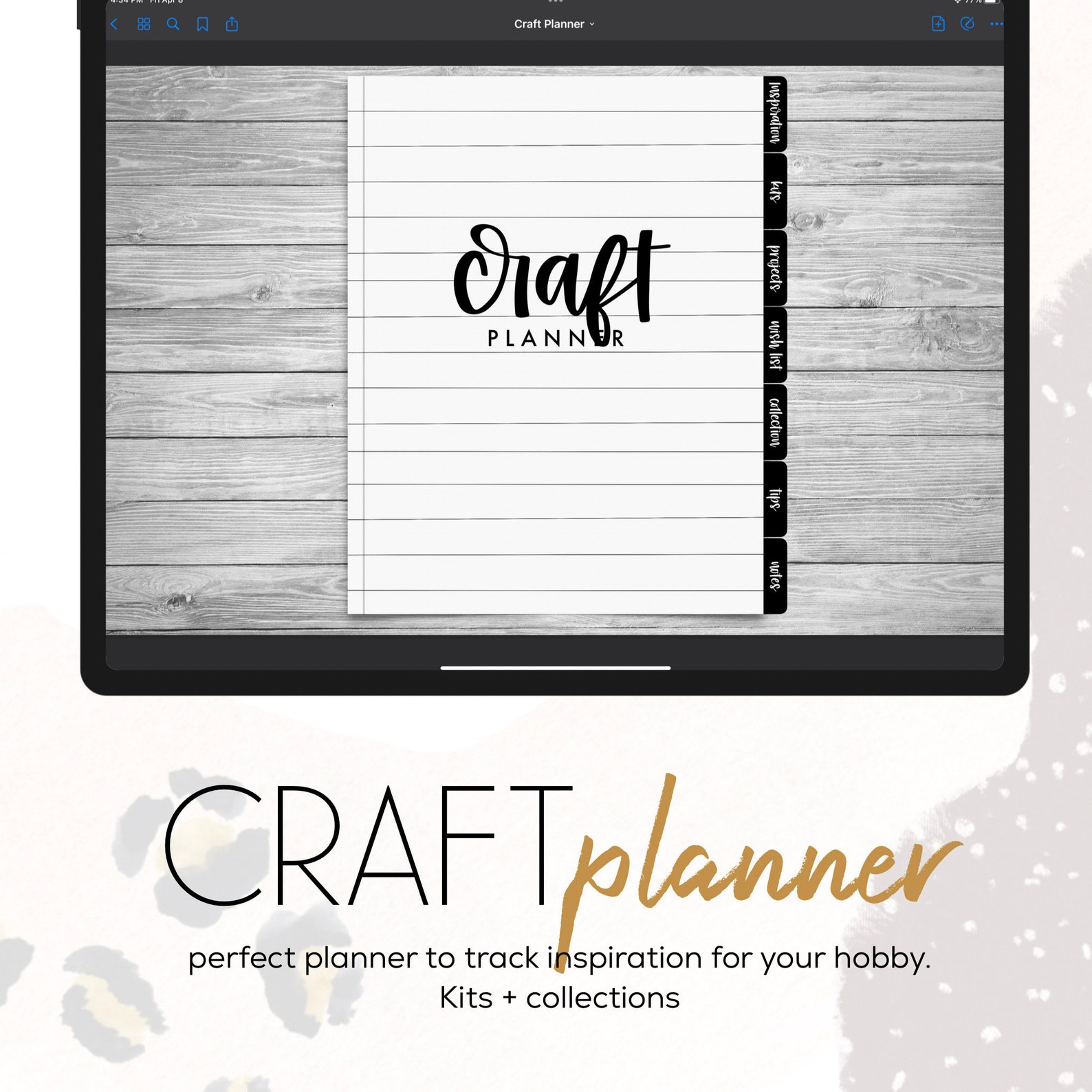 Craft Planner | Digital Craft Planner, Scrapbook Planner, Sewing ...