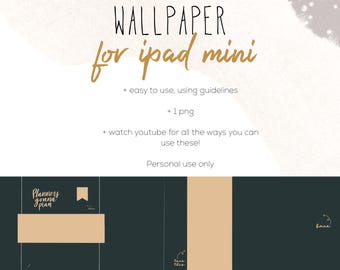 Wallpaper for iPad mini stickers  | Modern Digital Cute wallpaper stickers | Digital Planning