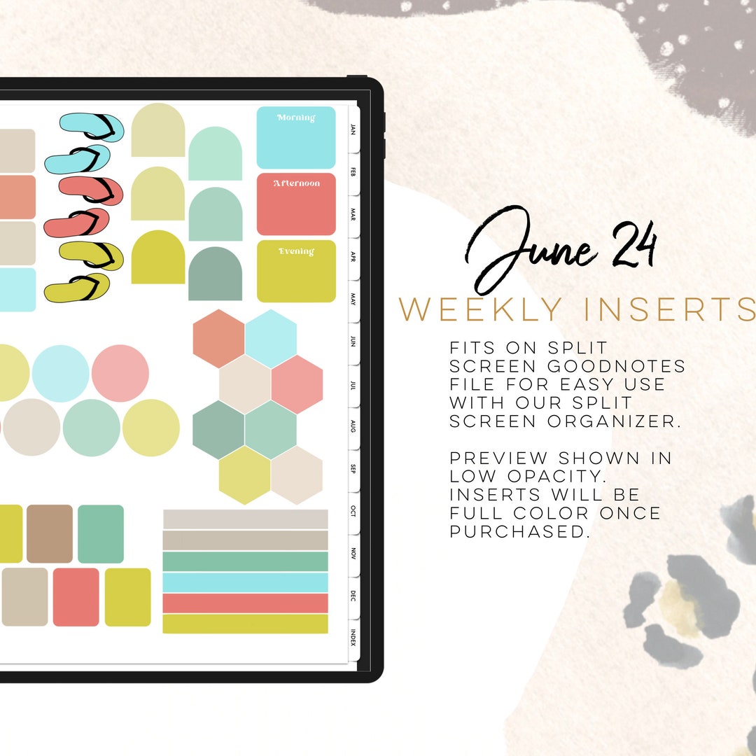 Digital Insert Card June 24 Weekly Digital INSERTS for the Customizable and Life Digital ...