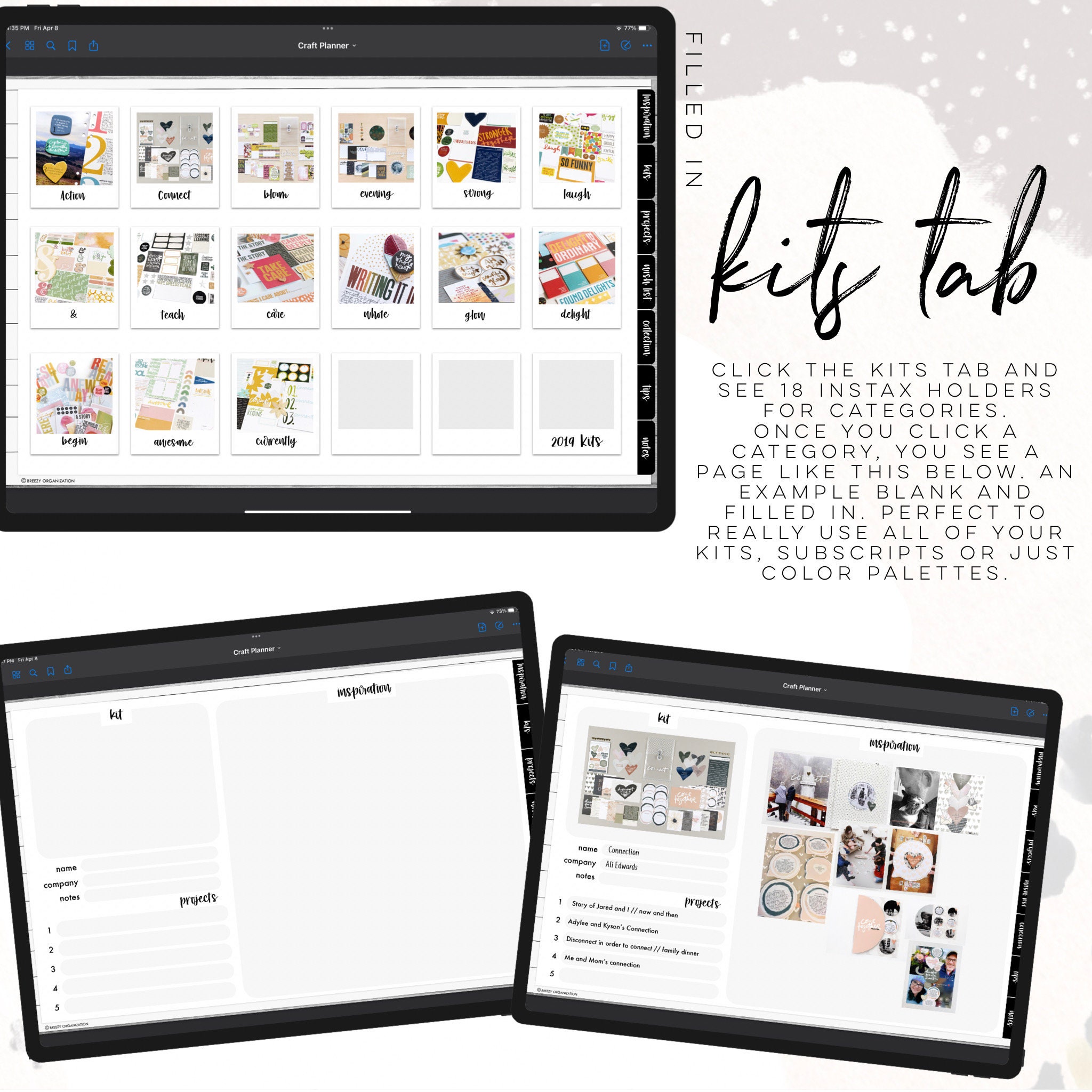 Craft Planner | Digital Craft Planner, Scrapbook Planner, Sewing ...