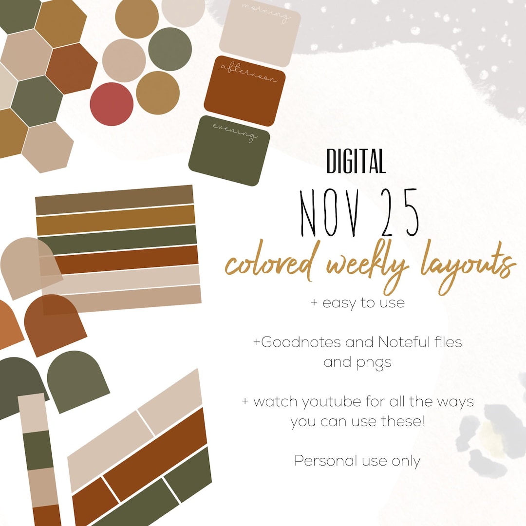 Digital Insert Card November 25 Weekly Digital INSERTS for the Customizable and Life ...