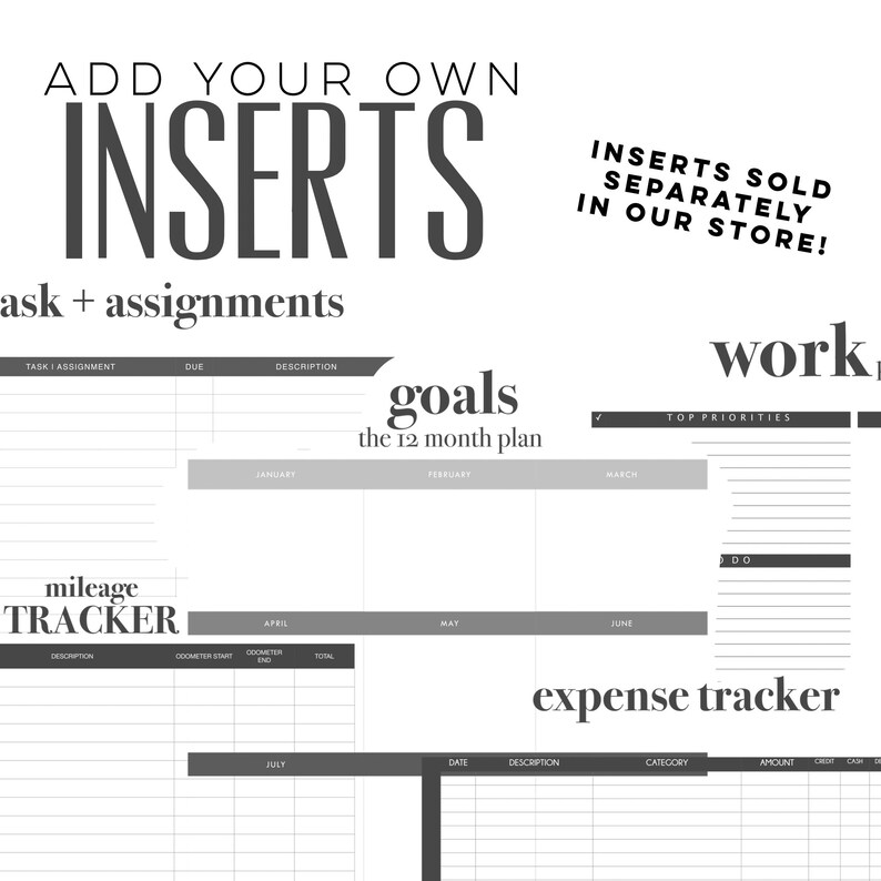 Customizable Masculine Digital Planner Design your own Etsy