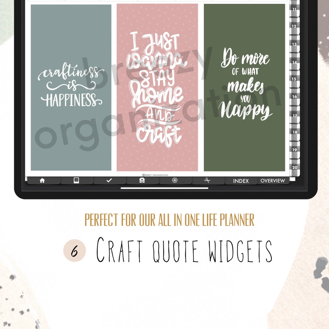Craft Widget Quotes Digital WIDGETS for Customizable Digital LIFE