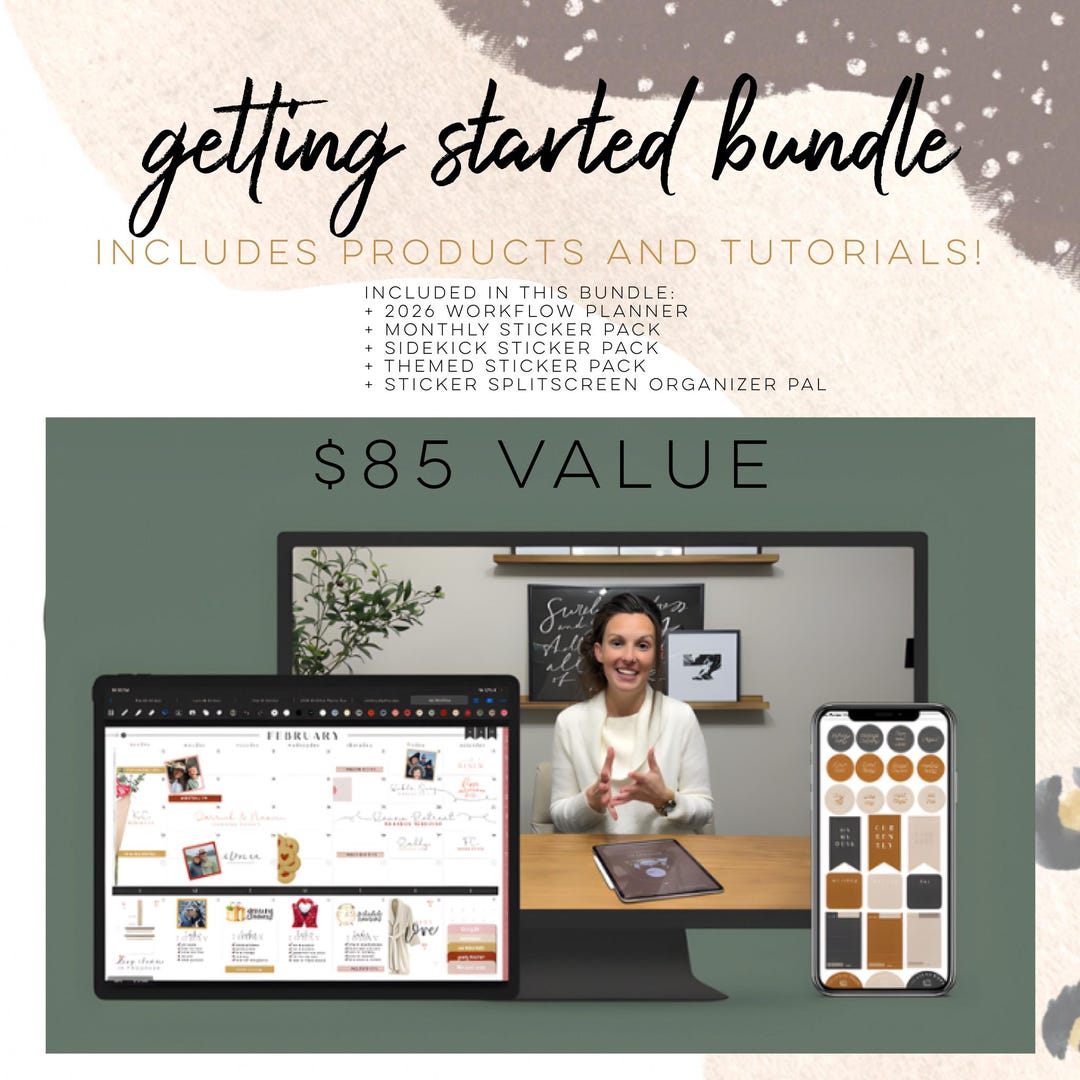 Getting Started Bundle | Digital Planning Starter Kit | Products and ...