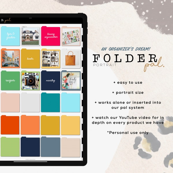 Porträtordner Pal | Das digitale Planungs- und Organisationssystem! Digitaler Planer-Organizer