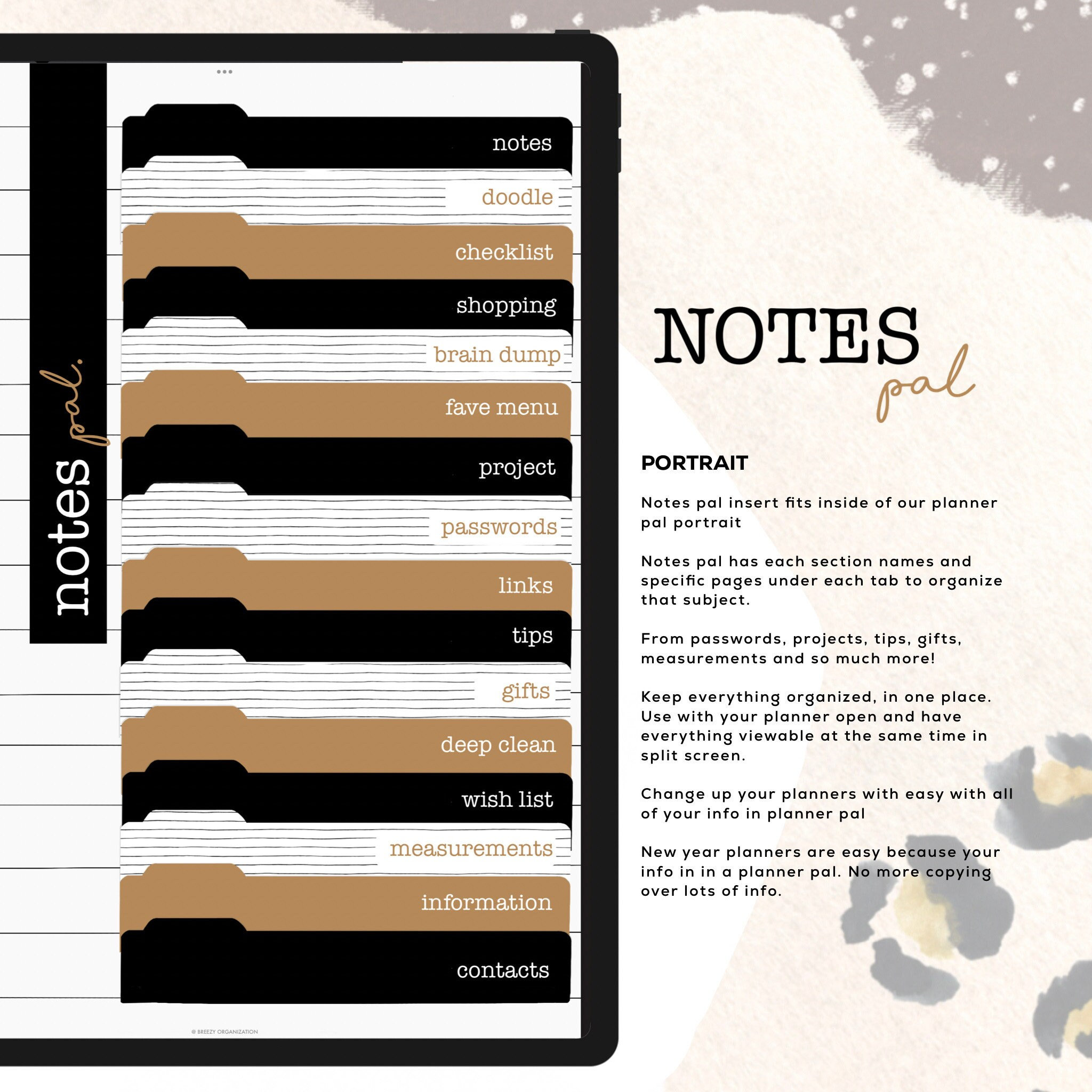 Notes Pal PORTRAIT | Organize Everything in One Place! Digital Planner ...