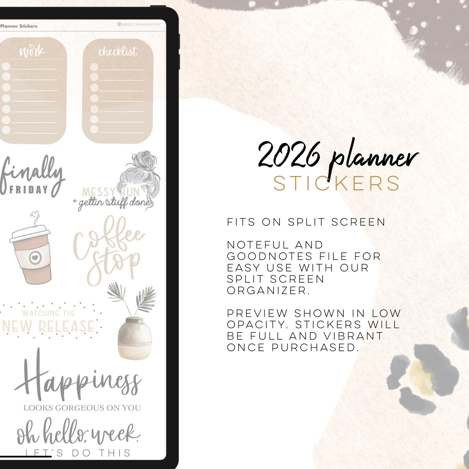2026 Planner Stickers Digital Stickers | Goodnotes and Noteful Stickers ...