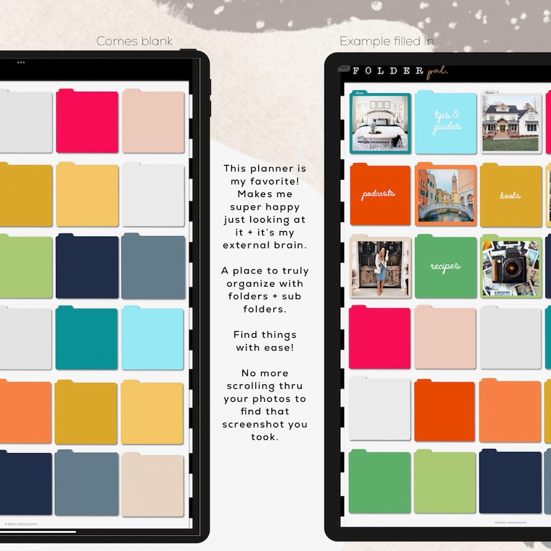 Portrait Folder Pal The digital planning organizing system Digital planner organizer image 3