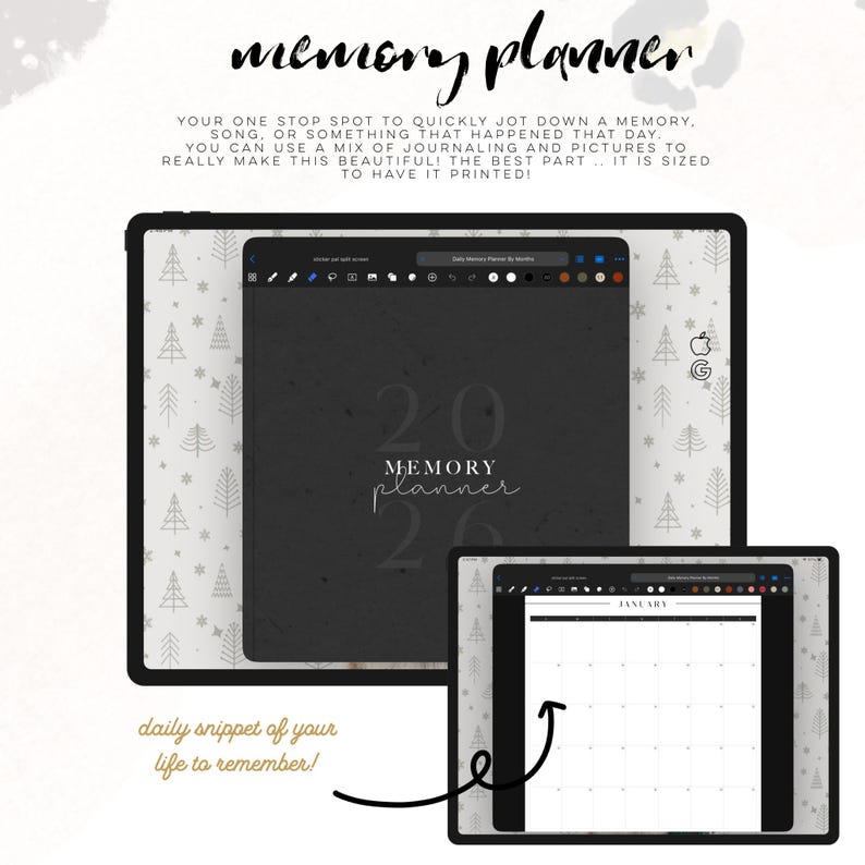 Memory Planner | Digital Journaling | Printable Memory Planner!! - Etsy