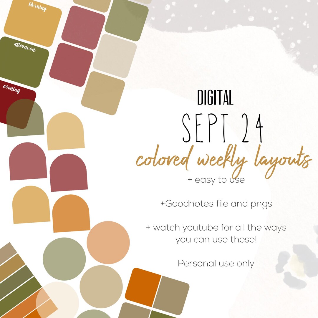 Digital Insert Card September 24 Weekly Digital INSERTS for the Customizable and Life ...