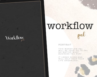 Workflow Pal Portrait | The digital Business Owner's pal planning system! Digital planner organizer