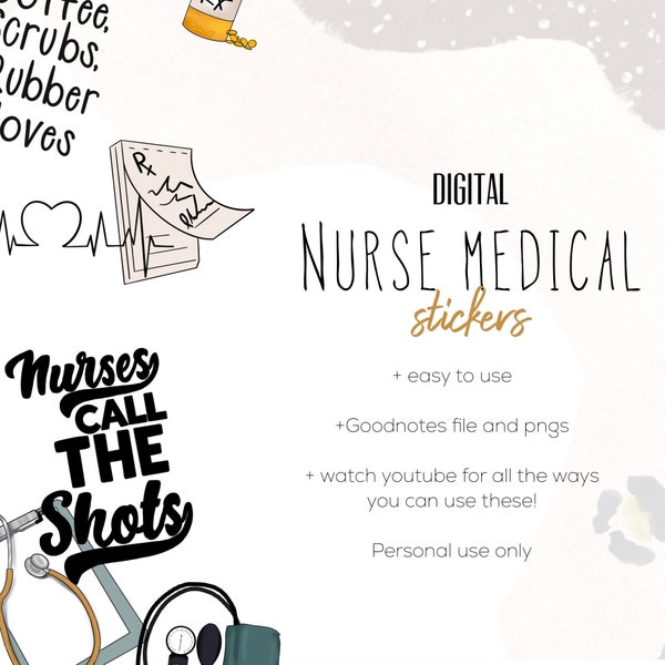 Nurse Stickers Etsy