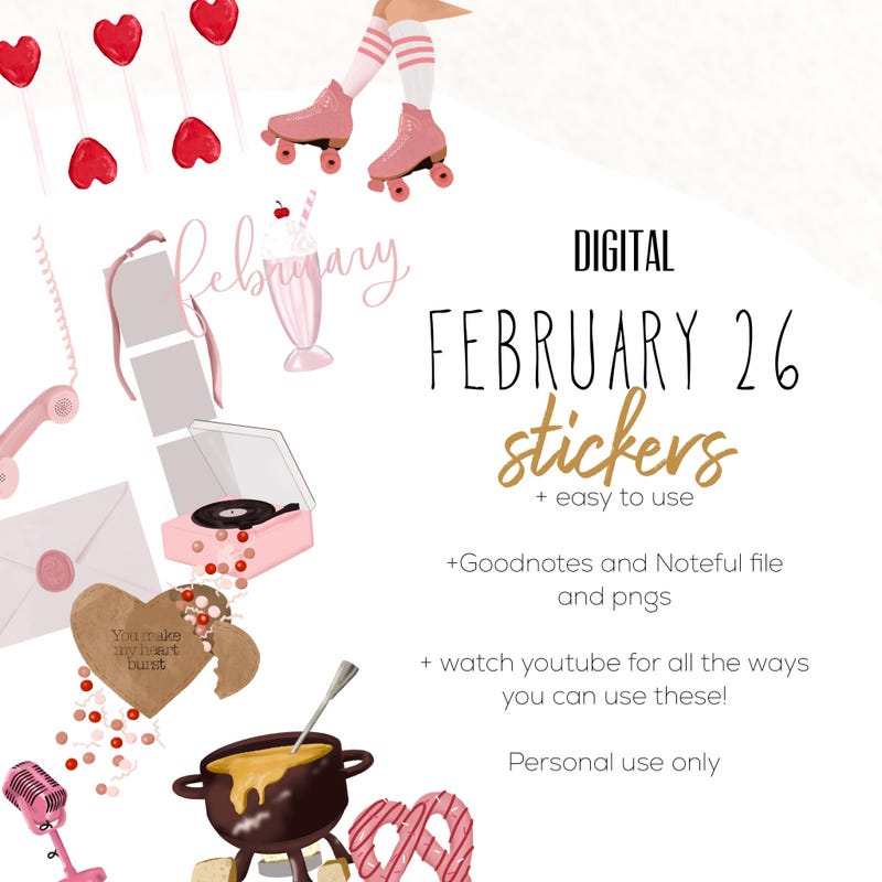 Simple Valentines Sticker - Etsy