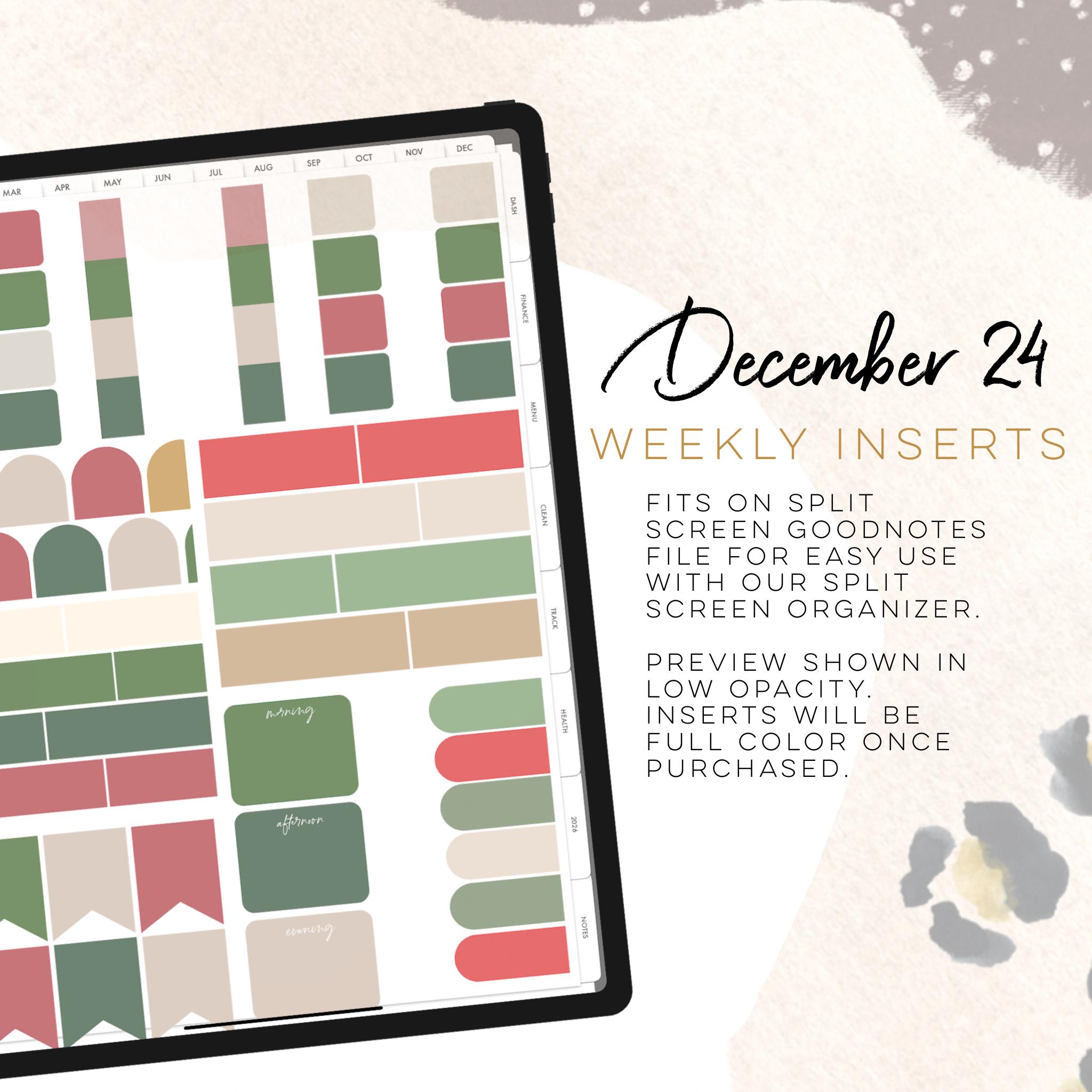 December 24 Weekly Digital INSERTS for the Customizable and Life ...