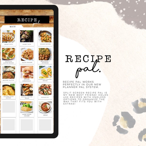 Recipe Pal | The digital planning organizing system! Digital planner organizer