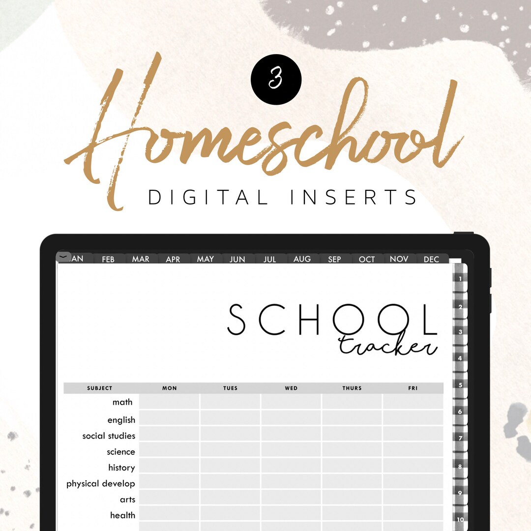 Homeschool Digital INSERTS for the Customizable and Life Digital ...