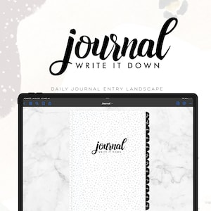 Journal Digitale LANDSCHAFT | Digitales Tagebuch für Goodnotes und mehr