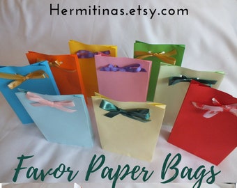 Stand up color paper bags Party favor bags Gift bags Christmas party treat bags Birthday party favors Color paper bags, Wedding Favor Bag