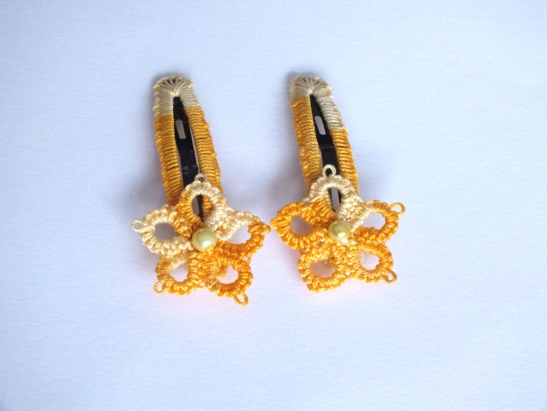 Yellow Flower Hair Clips Baby Hair Clips Bridal Hair Clips Etsy