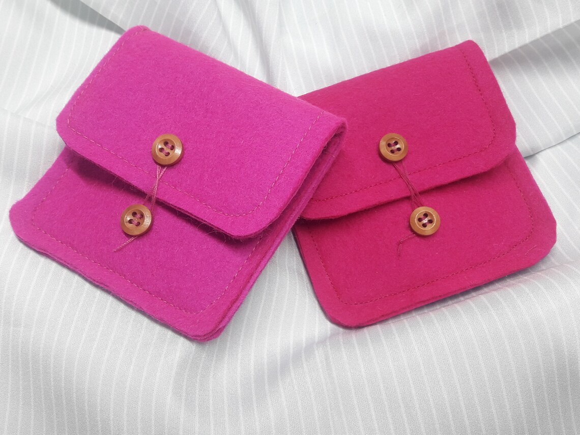 Jewelry Pouch Felt Pouch Crimson Felt Envelope Jewelry Etsy