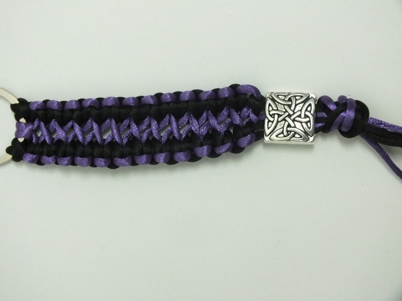 Silk Keychain Macramé Keychain Silk Cord Keyring Long Braided Keychain ...