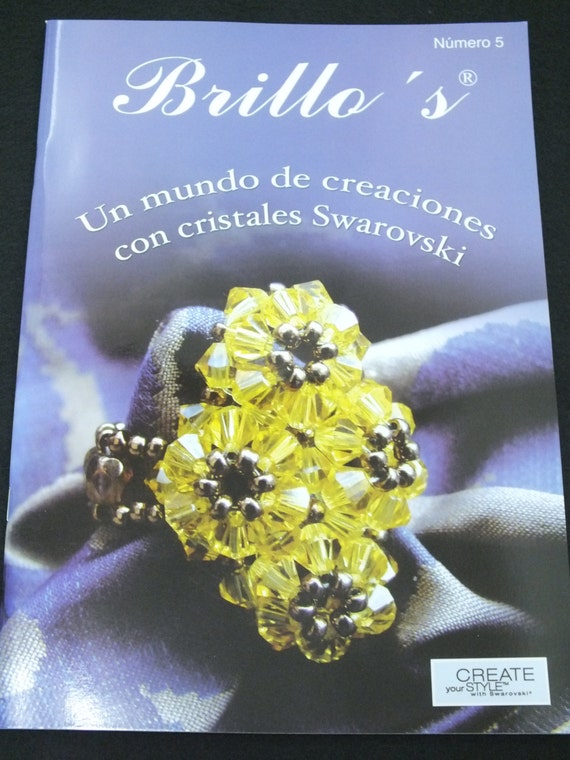 Tutoriales  swarovski, Revista cristales swarovski, DIY con cristales swarovski, Patrones bisutería cuentas, Tutoriales Joyería Swarovski