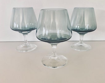 Atlantic Holmegaard cognac glasses were designed by Per Lütken in 1962 and in production from 1962-75
