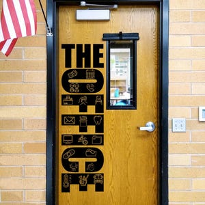 The Office, teacher decal, school classroom, vinyl wall decal, classroom wall decal, school secretary attendance main office aides principal