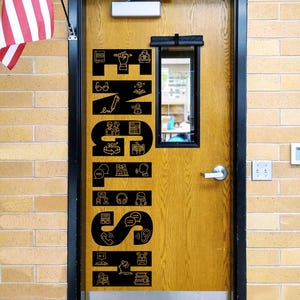 English, teacher decal, school classroom, classroom wall decal, English teacher door English class reading writing essay high school jr high