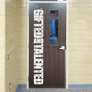 Gifted and Talented Classroom Door Vinyl Decal | Large Teacher Door Sign | GT Program Decor | Challenge Classroom