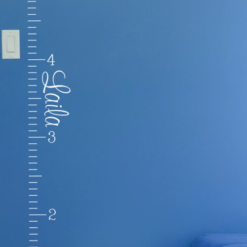 Nursery Wall Decal Ruler Wall Decal Growth Chart Ruler - Etsy