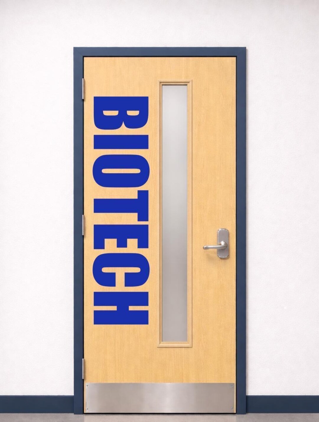 Biotechnology Lab Door Vinyl Decal | Large STEM Classroom Door Sign ...