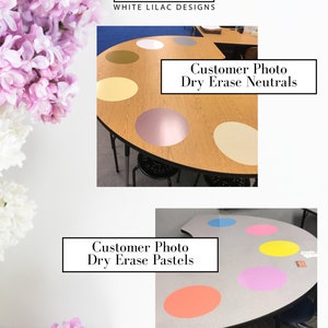 Dry Erase Circle, Dry Erase Desk, Classroom Decal, Teacher Decal, Dry