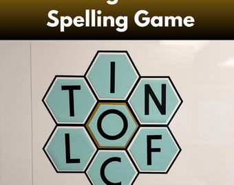 Magnetic Spelling Game | Word Building Letter Game | Classroom Vocabulary Activity | Dry Erase Magnetic Learning Game | Homeschool Game