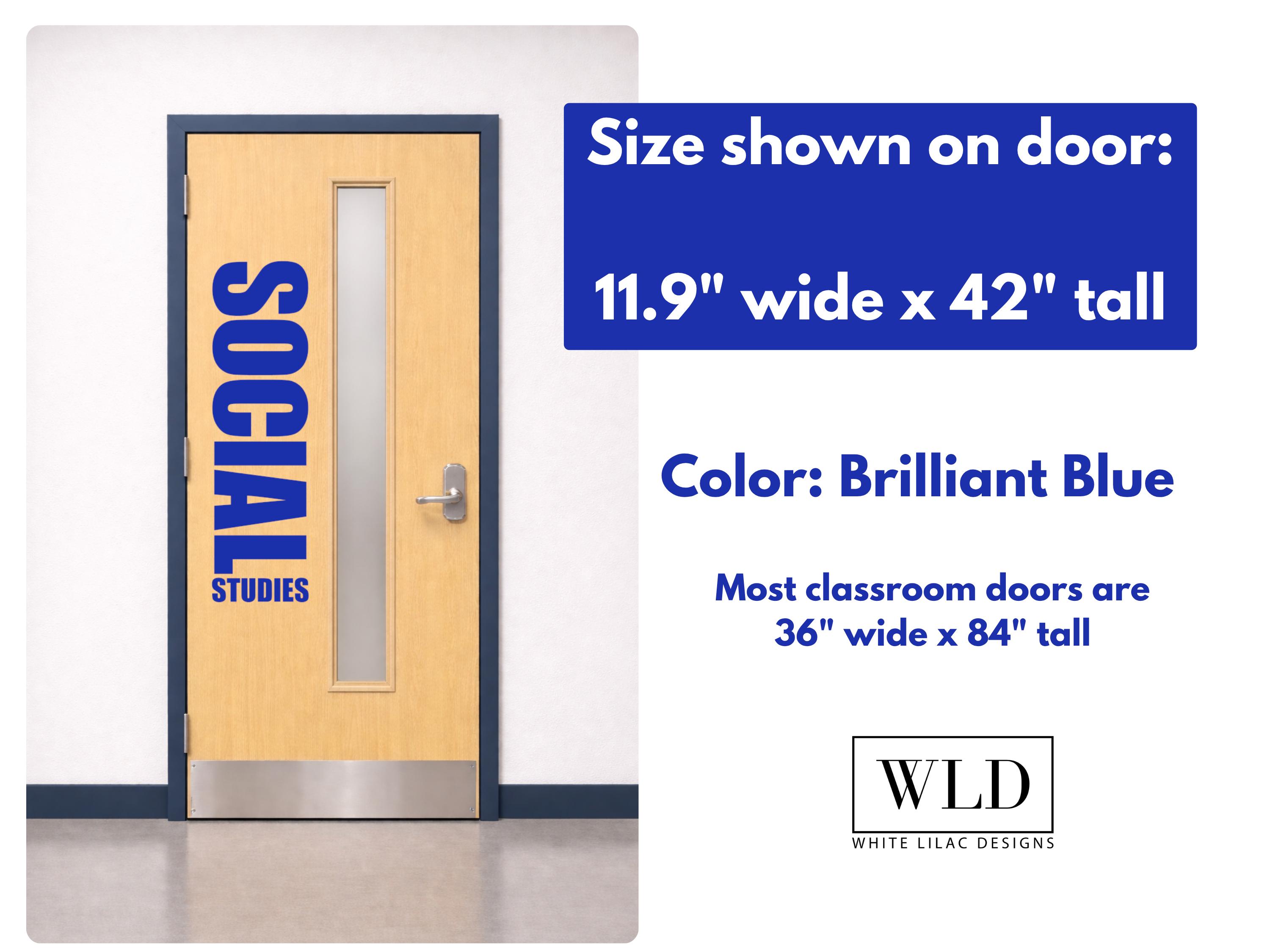School Social Worker Door Vinyl Decal | Student Services Office Sign ...