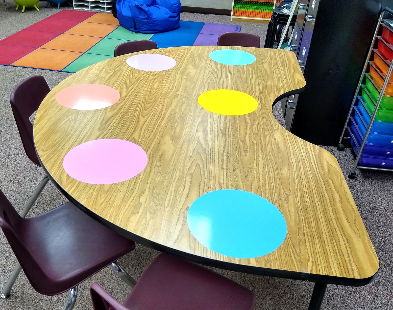 Dry Erase Circle Dry Erase Desk Classroom Decal Teacher Etsy