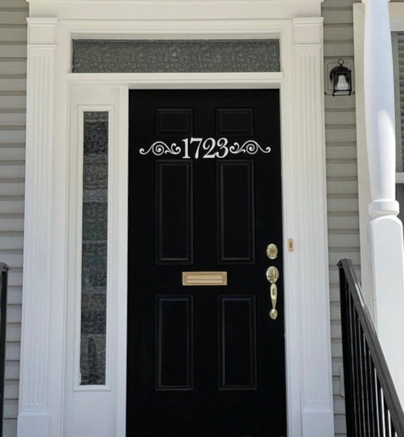 Home Address Front Door Front Door Decal Home Address Etsy