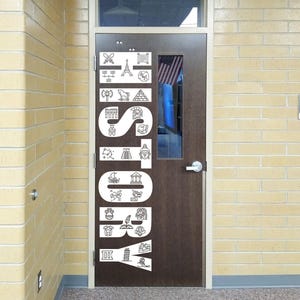 Ancient History Classroom Door Decal | Vinyl Door Sign for Teachers | History Classroom Décor | Educational Wall Sticker | World History Bild 1
