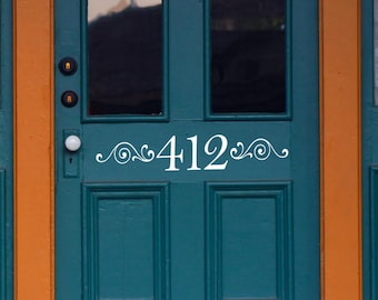 Home Address, Front Door, front door decal, home address decal, address number, door decal, front door numbers, house address, front porch