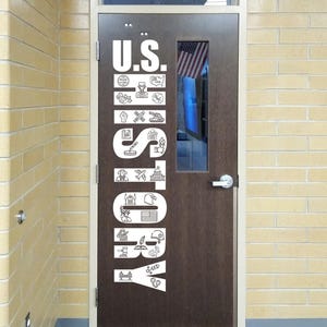 US History, history teacher decal, United States History, Declaration of Independence, Pledge of Allegiance, Patriotism, inventions, justice