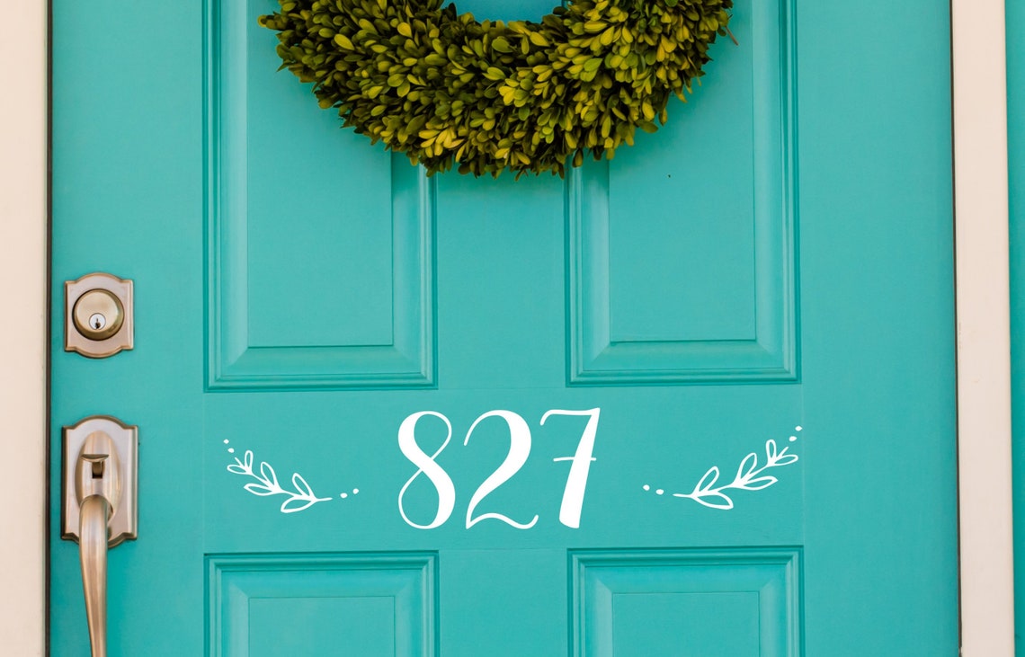 Home Address Front Door Front Door Decal Home Address Etsy