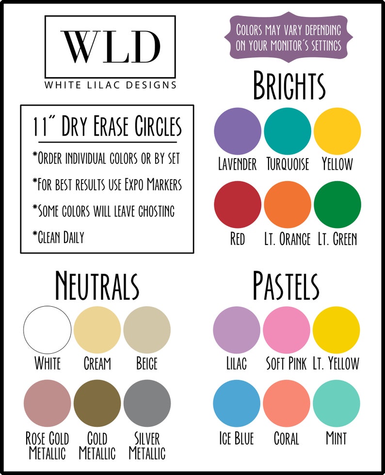 Dry Erase Circle Dry Erase Desk Classroom Decal Teacher Etsy