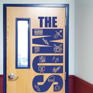 Music Room Door Decal | Vinyl Classroom Sign for Teachers | Band Choir Décor | Educational Wall Sticker | Music Classroom Vinyl bild 2