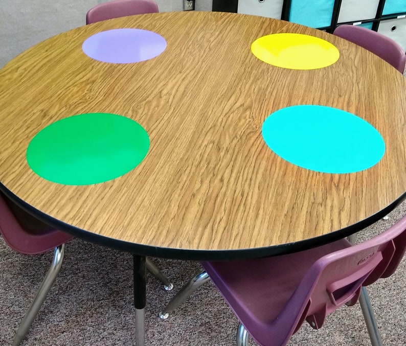 Dry Erase Circle Dry Erase Desk Classroom Decal Teacher Etsy