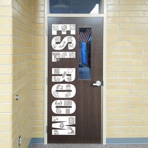 ESL teacher decal, English Second Language, teacher door English class
