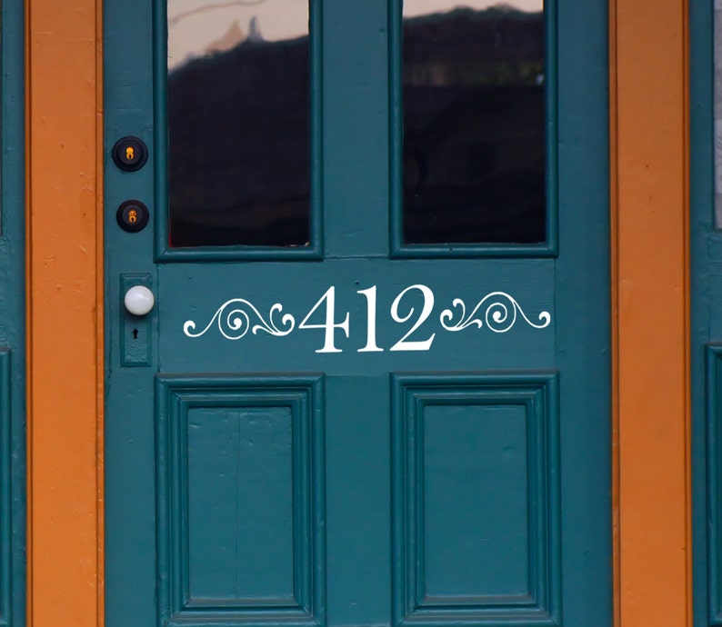 Home Address Front Door front door decal home address Etsy