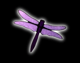 Stained Glass Dragonfly Suncatcher